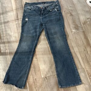 Silver Jeans Blue Flare Wide Leg Denim